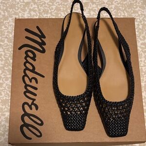 Madewell The Ophelia Slingback Flats leather size 7 retail $170